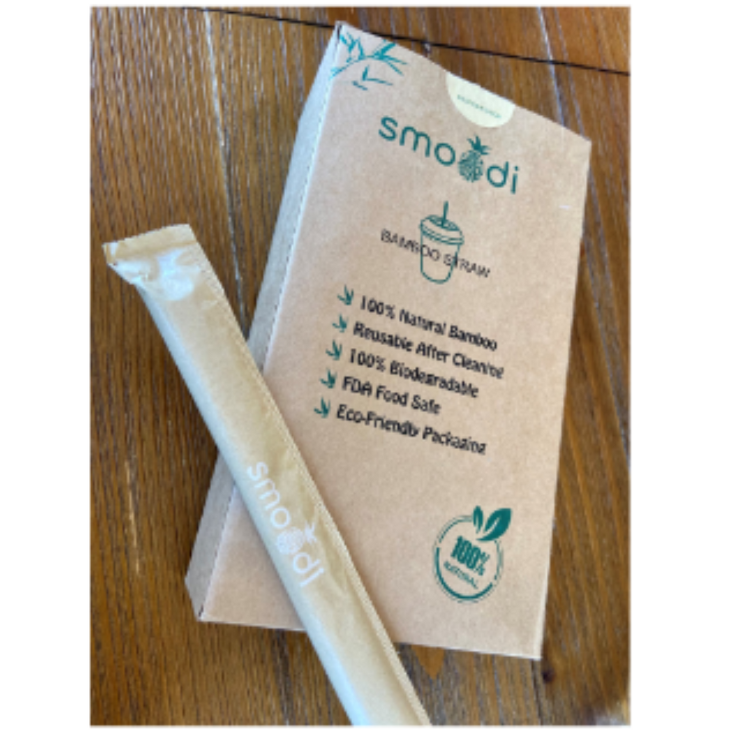 smoodi Bamboo straw Pack of 60